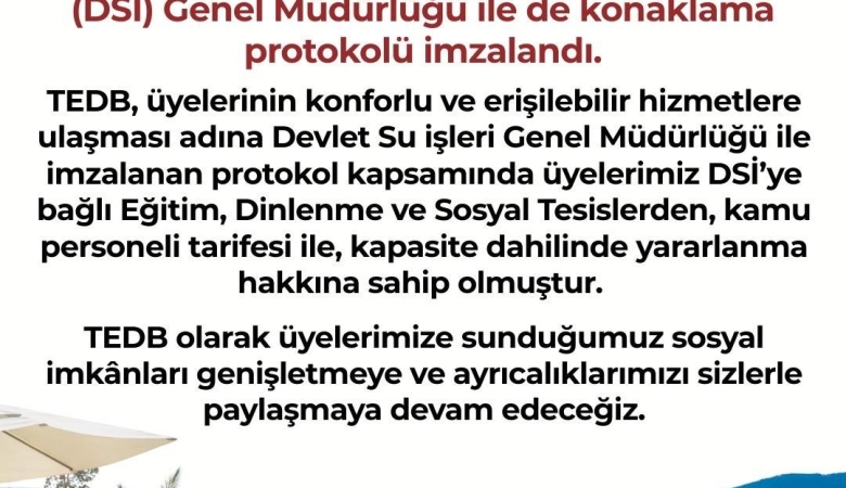 TEDB ÜYELERİNE ÖZEL